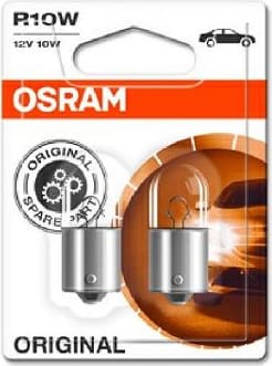 Osram Bulbs R10W 12V BA15S UNV1 2vnt - 5008-02B (OSRAM) - Autoera