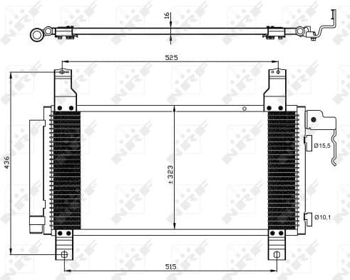 Condenser, air conditioning EASY FIT 35464