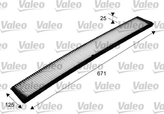 Filter, cabin air VALEO ESSENTIAL 698489