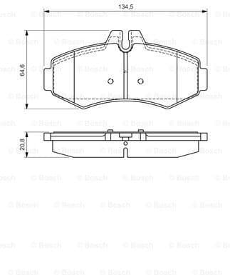 Brake Pad Set, disc brake 0986494013 - image 7