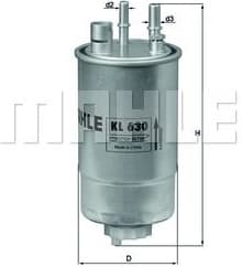 Filter diesel fuel KL630