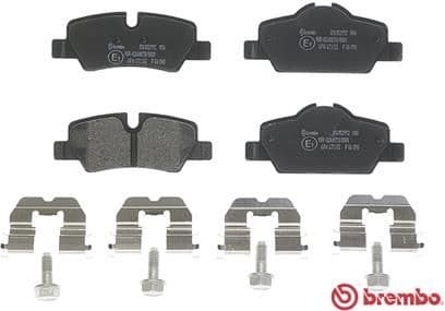 Brake pads rear, Top Quality P06090