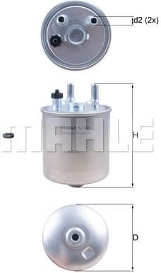 Filter diesel fuel KL639D