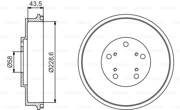 Brake Drum 0986477231