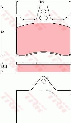 Brake Pad Set, disc brake GDB1284