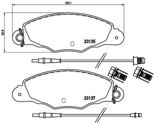 Brake Pad Set, disc brake PRIME LINE P61061