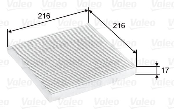 Filter, cabin air VALEO ESSENTIAL 698796