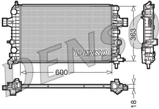 Radiator, engine cooling DRM20103
