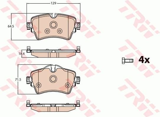 Brake Pad Set, disc brake GDB2087