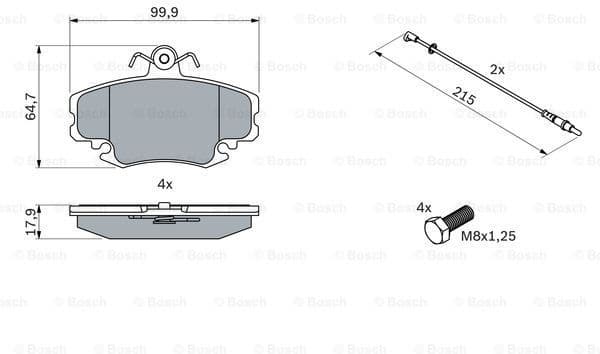 Brake Pad Set, disc brake 0986467720 - image 7