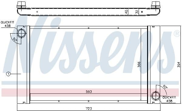 Radiator, engine cooling ** FIRST FIT ** 60765 - image 2