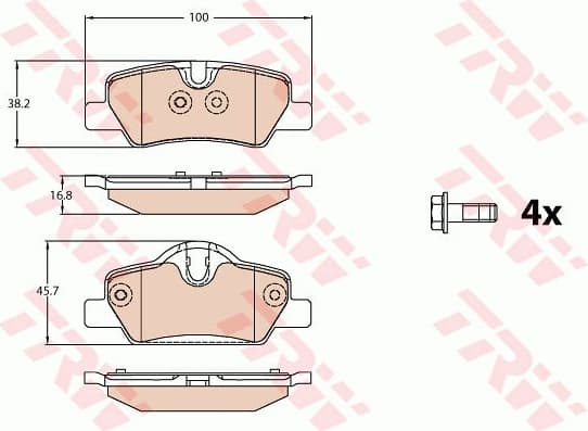 Brake Pad Set, disc brake GDB2088