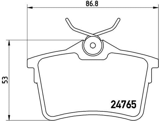 Brake pads rear, Top Quality P61084