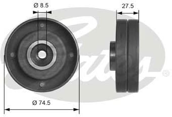Deflection Pulley/Guide Pulley, timing belt PowerGrip™ T41174