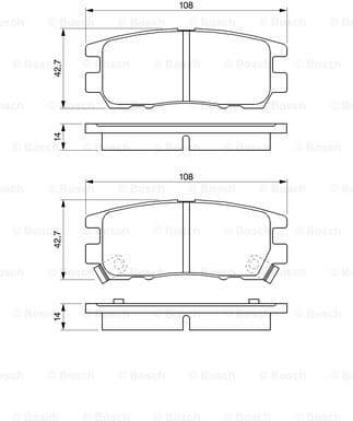 Brake Pad Set, disc brake 0986461768 - image 7