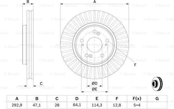 Brake Disc 0986479456 - image 5