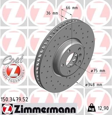 Brake Disc SPORT BRAKE DISC Z 150.3479.52