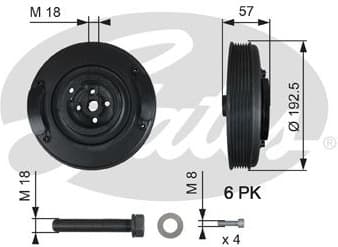 Belt Pulley, crankshaft DriveAlign™ TVD1033A