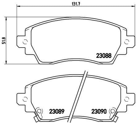 Brake Pad Set, disc brake PRIME LINE P83042