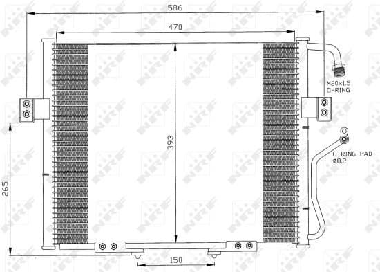 Condenser, air conditioning EASY FIT 35399
