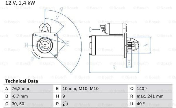 Starter 0986016660 - image 2