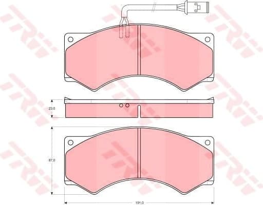 Brake Pad Set, disc brake GDB5054