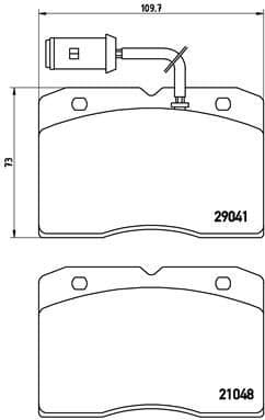 Brake Pad Set, disc brake PRIME LINE PA6012