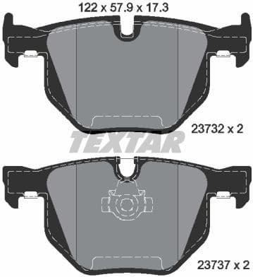 Brake Pad Set, disc brake Q+ 2373201