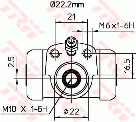 Wheel Brake Cylinder BWH377 - image 2