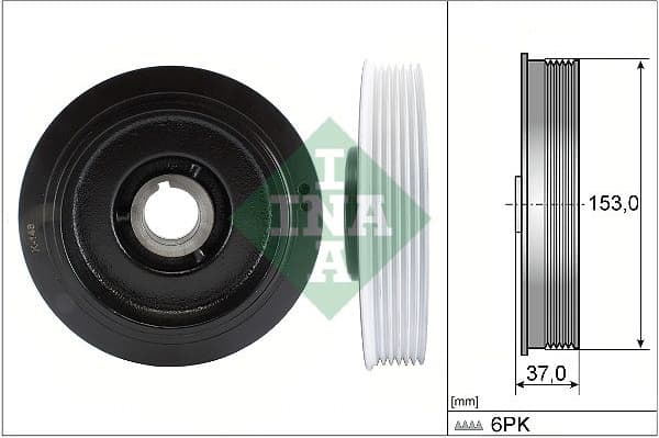 Belt Pulley, crankshaft 544005810