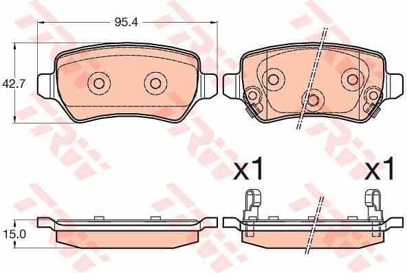 Brake Pad Set, disc brake GDB3585