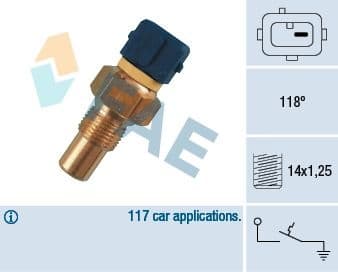 Temperature Switch, coolant warning lamp 35290