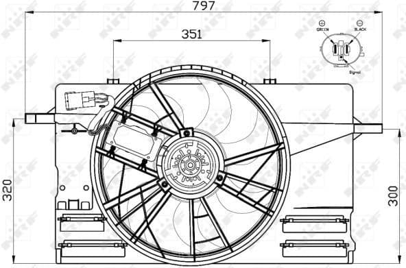 Fan, engine cooling 47412