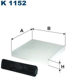 Filter, cabin air K1152