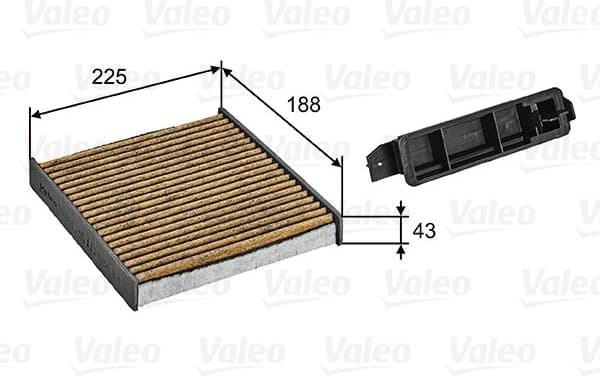 Filter, cabin air VALEO PROTECT MAX 701030