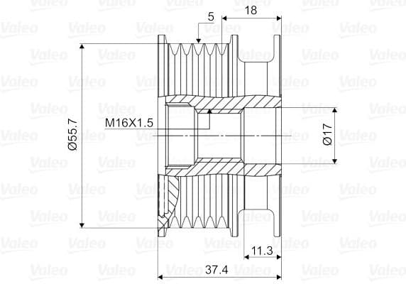 Alternator Freewheel Clutch VALEO NEW SPARE PART 588034 - image 2