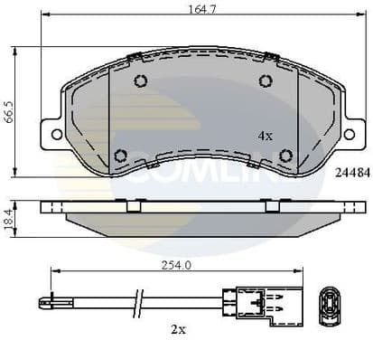 Brake pads front CBP21512