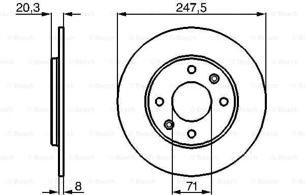 Brake Disc 0986478371 - image 2
