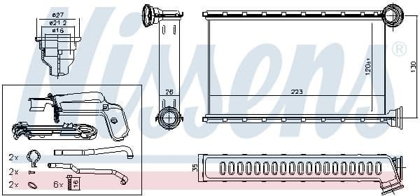 Heat Exchanger, interior heating 71165