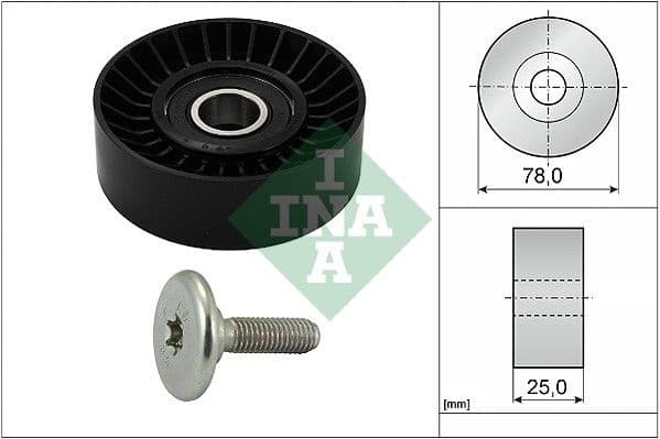 Deflection/Guide Pulley, V-ribbed belt 532043910