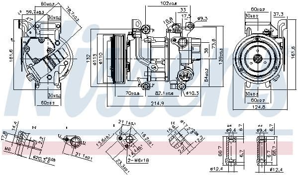 Compressor, air conditioning ** FIRST FIT ** 89528