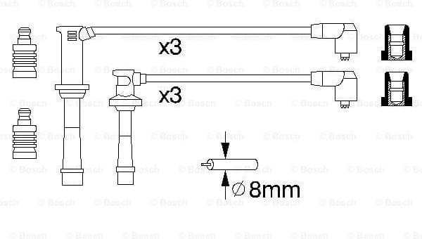 Ignition Cable Kit 0986356966 - image 5