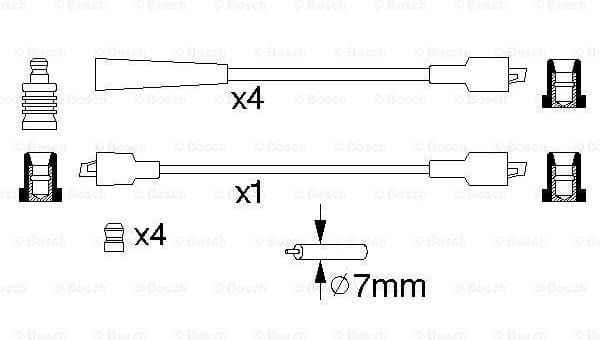 Ignition Cable Kit 0986356750 - image 5