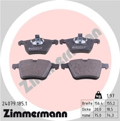 Brake Pad Set, disc brake 24079.185.1