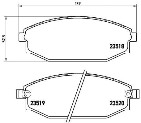 Brake Pad Set, disc brake PRIME LINE P54027