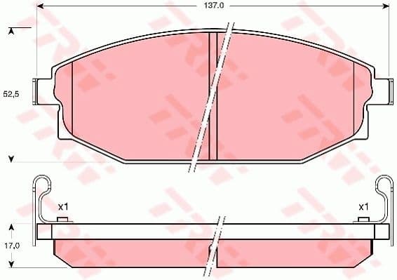 Brake Pad Set, disc brake GDB3232