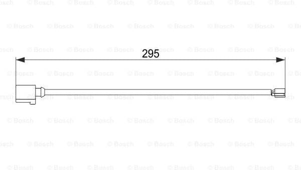 Warning Contact, brake pad wear 1987474565