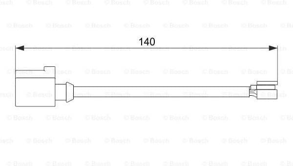 Warning Contact, brake pad wear 1987474566
