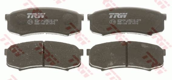 Brake pads rear, Top Quality GDB1182 - image 2