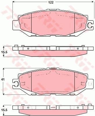 Brake Pad Set, disc brake GDB1240